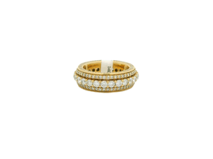 Men's 14k Yellow Gold Diamond Band Ring