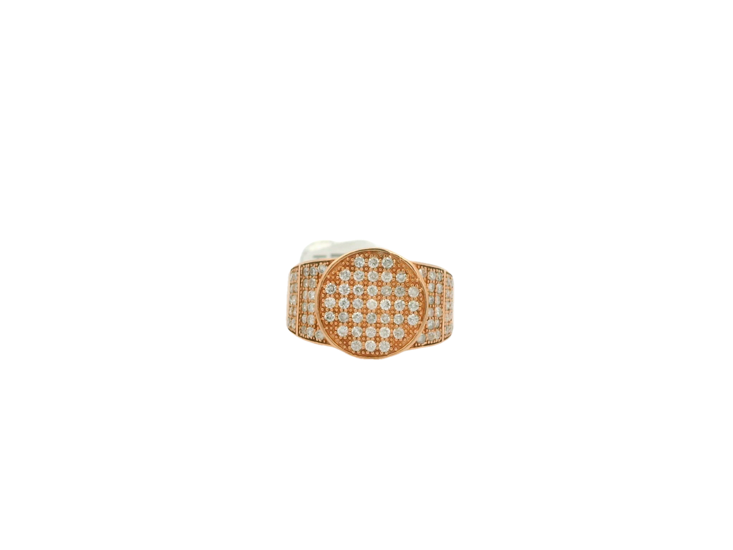 Men's 10k Rose Gold Diamond Ring