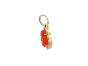 Red Buddha Gemstone Pendant