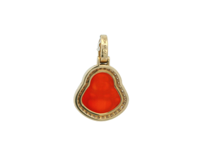 Red Buddha Gemstone Pendant