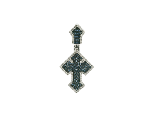 Sapphire Cross Pendant