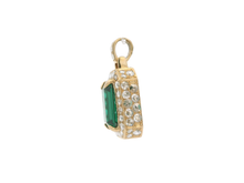 Load image into Gallery viewer, Emerald and Diamond Pendant