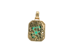 Emerald and Diamond Pendant