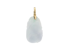 Load image into Gallery viewer, White Jade Pendant with Gold Accent