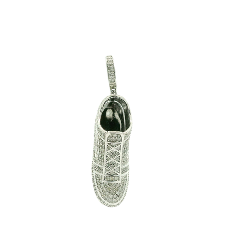 White Gold Diamond Sneaker Pendant