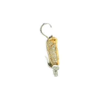 Yellow Gold Pendant with Round Brilliant Cut Diamonds