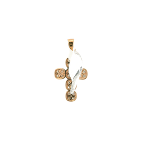 Yellow Gold Pendant with Round Brilliant Cut Diamonds