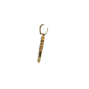 Diamond-Accented Gold Cross Pendant