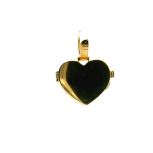 Load image into Gallery viewer, Yellow Gold Heart Pendant with Baguette Cut Diamonds