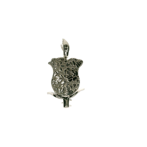 White Gold Pendant with Round Brilliant Cut Diamond