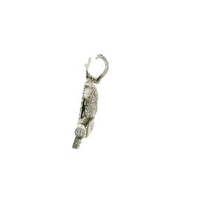 White Gold Pendant with Round Brilliant Cut Diamond
