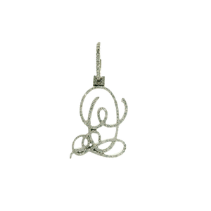 White Gold Pendant with Round Brilliant Cut Diamonds