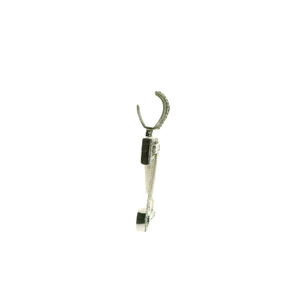 Baguette Diamond 'Z' Initial White Gold Pendant