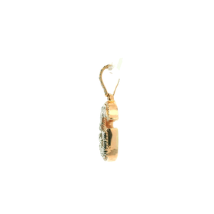 Gold 'G' Pendant with Princess Cut Diamonds