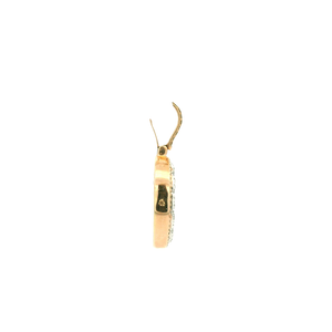 Gold 'G' Pendant with Princess Cut Diamonds