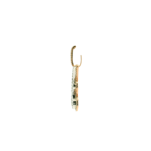 Diamond-Accented Gold 'A' Initial Pendant