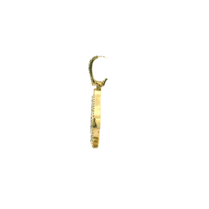 Yellow Gold Pendant with Round Brilliant Cut Diamonds
