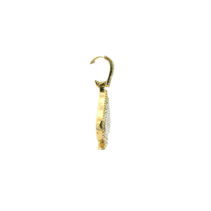 Yellow Gold Pendant with Round Brilliant Cut Diamonds