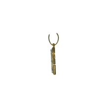 Load image into Gallery viewer, Yellow Gold &#39;F&#39; Pendant with Round Cut Diamonds