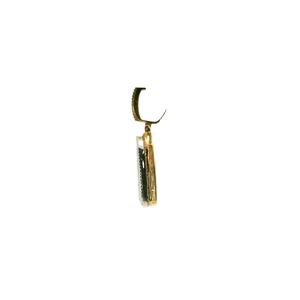 Yellow Gold Initial 'A' Pendant with Baguette Cut Diamonds