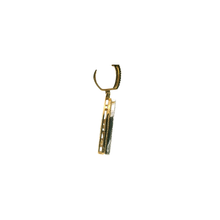 Load image into Gallery viewer, Yellow Gold Initial &#39;A&#39; Pendant with Baguette Cut Diamonds