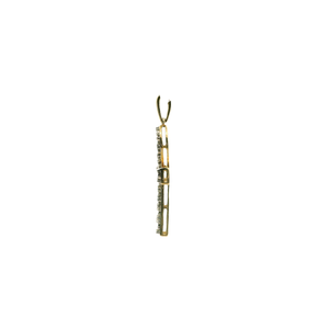 Yellow Gold Pendant with Round Brilliant Cut Diamonds