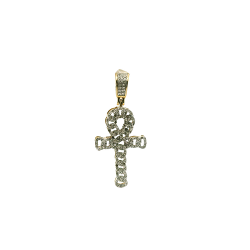 Yellow Gold Pendant with Round Brilliant Diamonds
