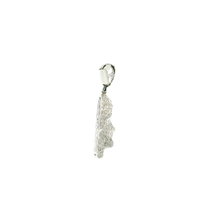 Load image into Gallery viewer, White Gold Diamond Jesus Head Pendant with Brilliant Round Cut Diamonds