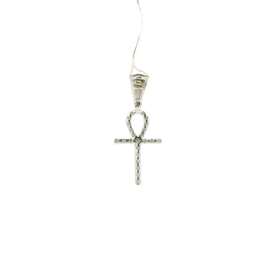 White Gold Pendant with Round Brilliant Cut Diamonds