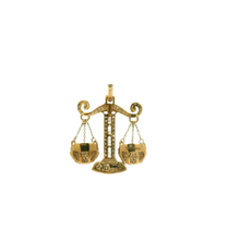 Load image into Gallery viewer, Yellow Gold Pendant with Round Brilliant Cut Diamonds