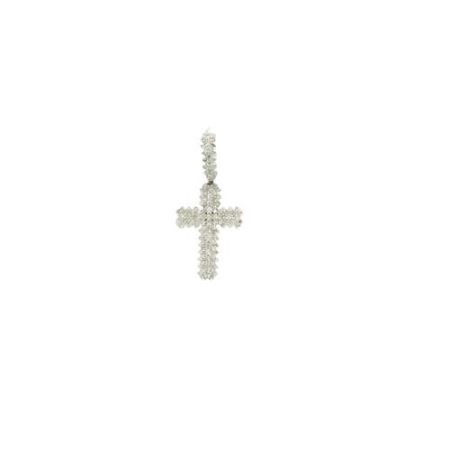 White Gold Diamond Cross Pendant