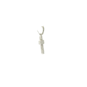 White Gold Diamond Cross Pendant