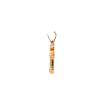Load image into Gallery viewer, Yellow Gold Cross Pendant with Round Brilliant Diamonds