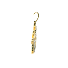 Load image into Gallery viewer, Yellow Gold Cross Pendant with Round Brilliant Diamonds
