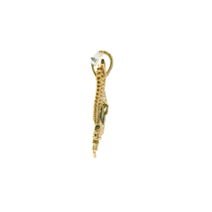 Yellow Gold American Eagle Diamond Pendant