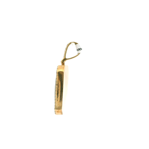 Fancy Yellow Diamond Round Cut Yellow Gold Pendant