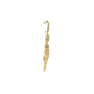 Yellow Gold Scorpion Pendant with Round Brilliant Cut Diamonds