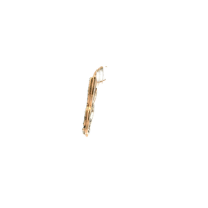 Gold Bunny Pendant with Diamond Pave and Ruby Accent