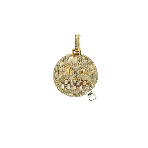 Yellow Gold Pendant with Round Brilliant Cut Diamonds
