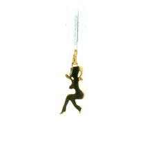 Load image into Gallery viewer, Yellow Gold Pendant with Round Brilliant Cut Diamonds