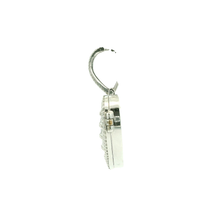 Load image into Gallery viewer, White Gold Heart Pendant with Baguette Cut Diamonds