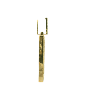 Yellow Gold Pendant with Baguette Cut Diamonds