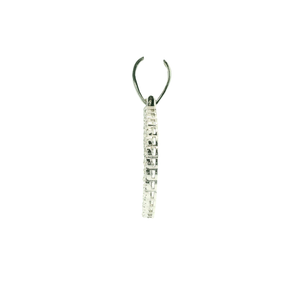 White Gold Pendant with Round Brilliant Diamonds