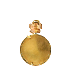 Gold Pendant with Round Brilliant Cut Diamonds