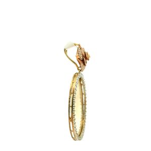 Gold Pendant with Round Brilliant Cut Diamonds