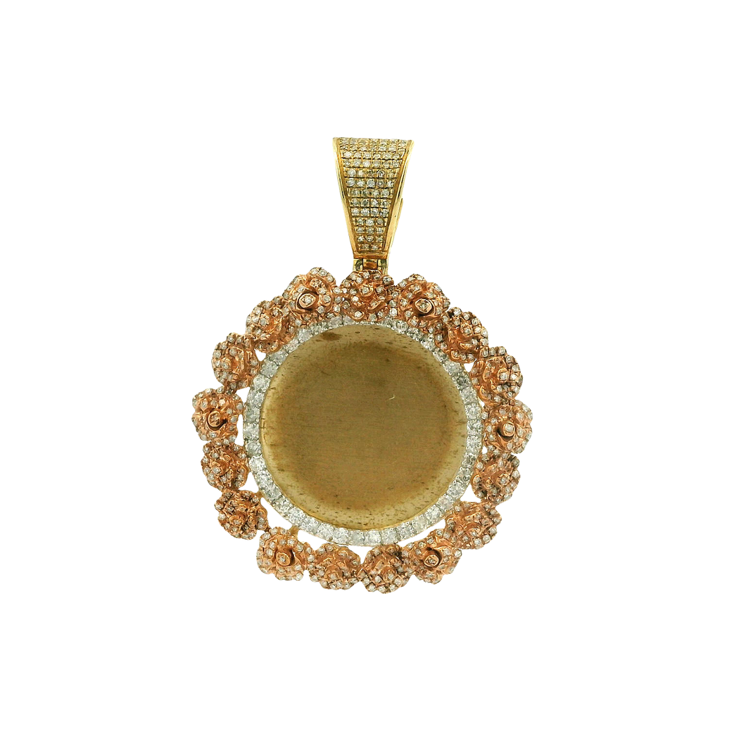 Yellow Gold Pendant with Round Brilliant Diamond