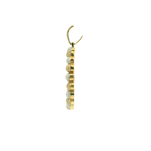Yellow Gold Pendant with Round Brilliant Cut Diamonds