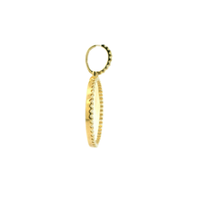Load image into Gallery viewer, Yellow Gold Pendant with Round Cabochon Onyx