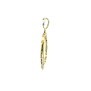 Yellow Gold Pendant with Round Brilliant-Cut Diamond