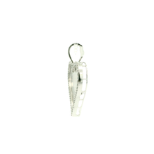 Load image into Gallery viewer, Heart-Shaped Silver Pendant with Round Brilliant Diamonds